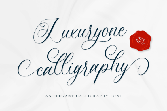 Luxuryone Calligraphy Font Poster 1