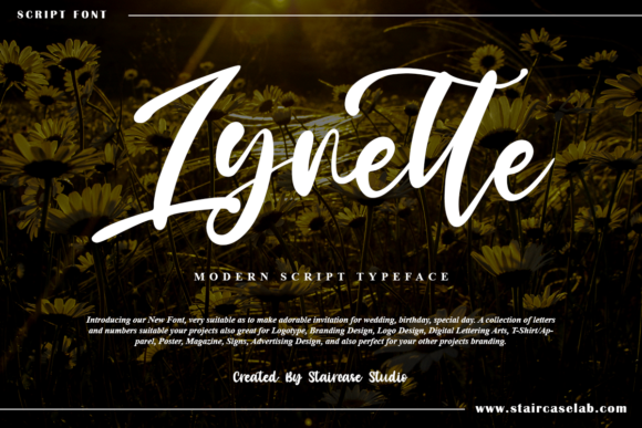 Lynette Font Poster 1