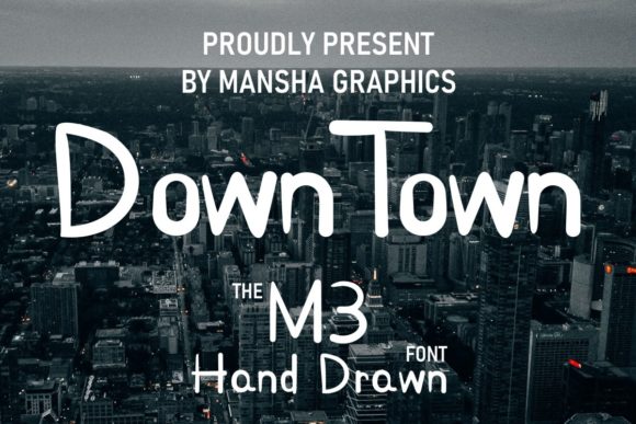 M3 Hand Drawn Font Poster 1