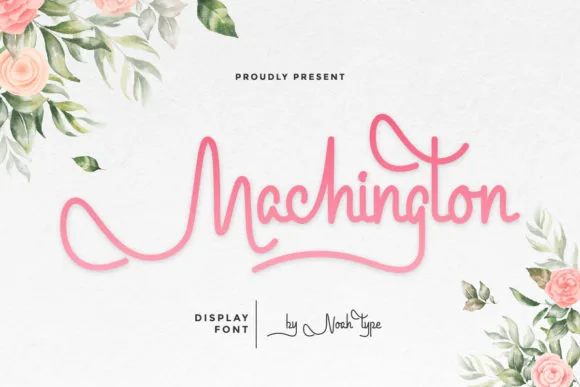 Machington Font Machington Font Poster 1