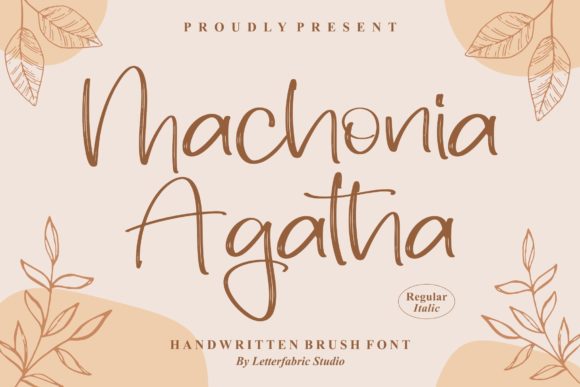 Machonia Agatha Font Poster 1