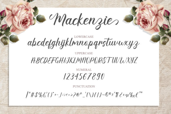 Mackenzie Font Poster 6