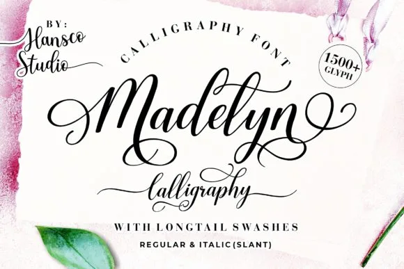 Madelyn Calligraphy Font Madelyn Calligraphy Font Poster 1