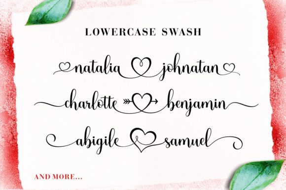 Madelyn Heart Font Poster 2