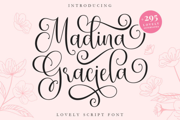 Madina Graciela Font Poster 1