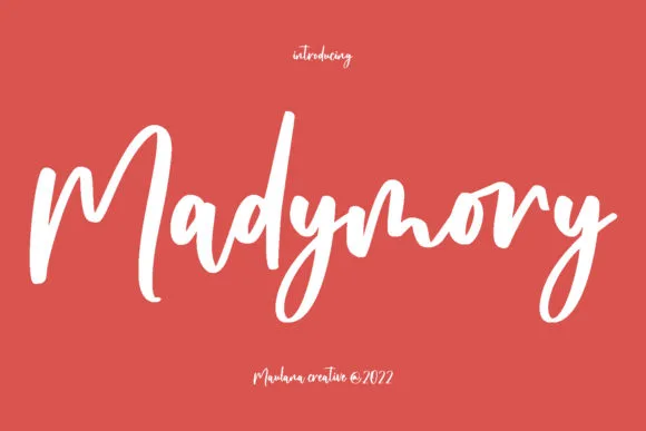 Madymory Script Font Madymory Script Font Poster 1