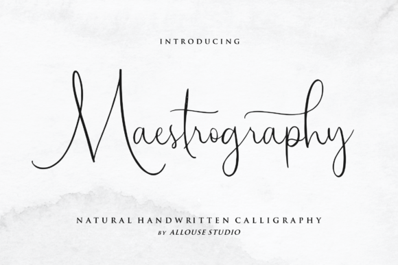 Maestrography Font Poster 1