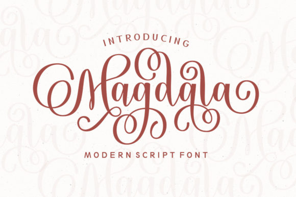 Magdala Script Font Poster 1