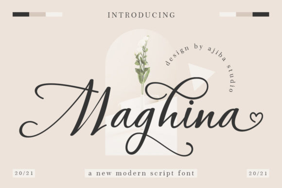 Maghina Sript Font Poster 1