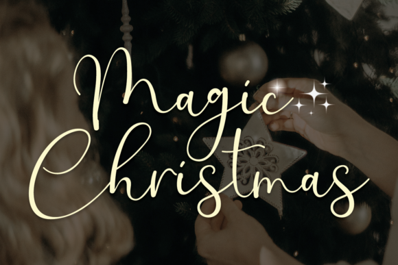 Magic Christmas Font Poster 1