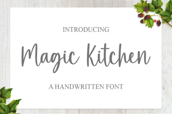 Magic Kitchen Font Poster 1