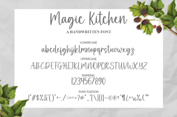 Magic Kitchen Font Poster 8