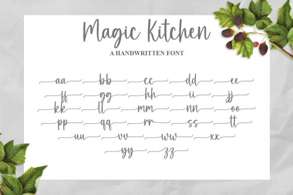 Magic Kitchen Font Poster 9