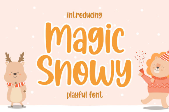 Magic Snowy Font Poster 1