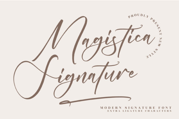 Magistica Signature Font Poster 1