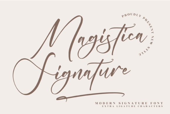 Magistica Signature Font