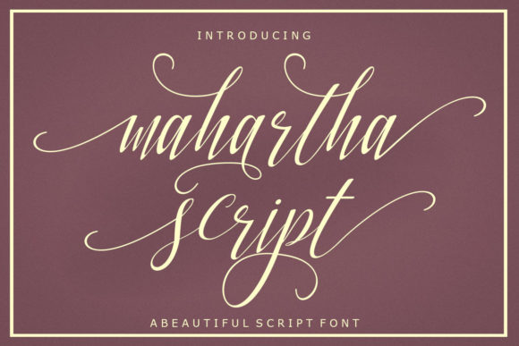 Mahartha Script Font Poster 1