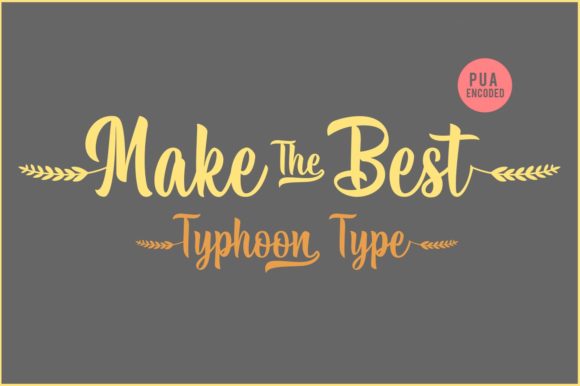 Make the Best Font Poster 3