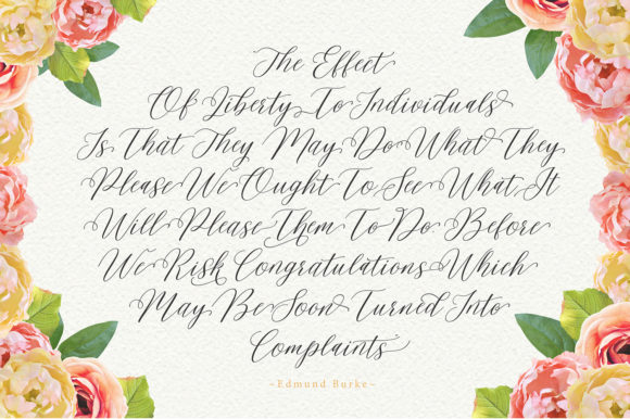 Malibu Script Font Poster 4