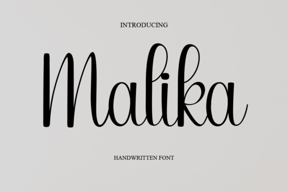 Malika Font Poster 1