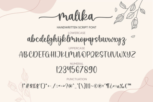 Malika Font Poster 6