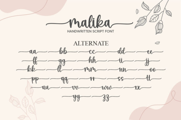 Malika Font Poster 7