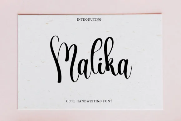 Malika Font Malika Font Poster 1