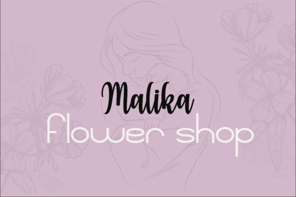 Malika Flower Shop Font Poster 3