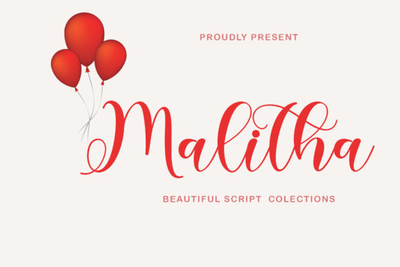 Malitha Font Poster 1
