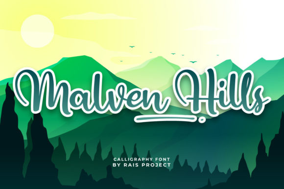 Malven Hills Font Poster 1