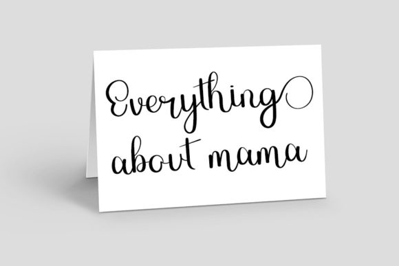 Mama Font Poster 2
