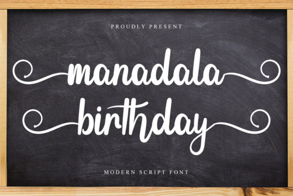 Manadala Birthday Font