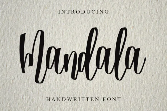 Mandala Font Mandala Font Poster 1