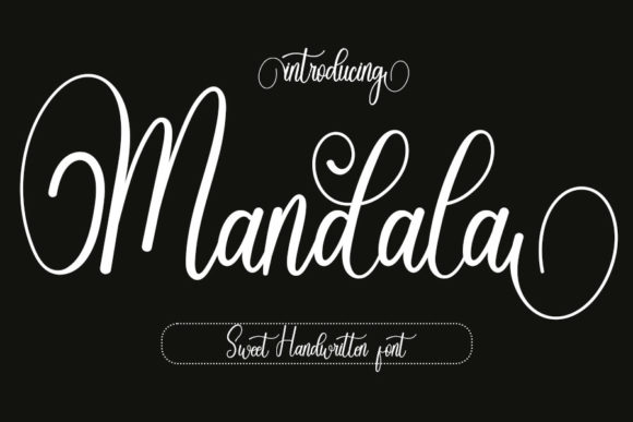 Mandala Font Poster 1