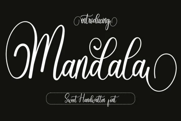 Mandala Font Mandala Font Poster 1