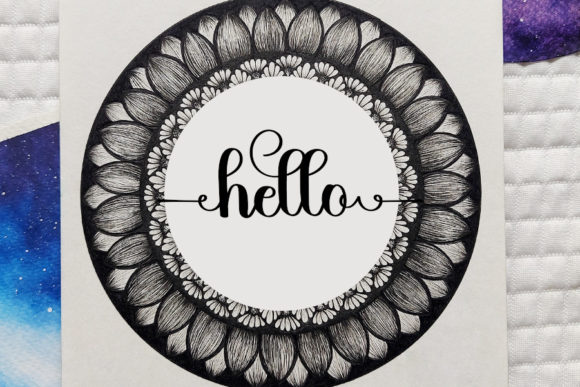 Mandala Font Poster 4
