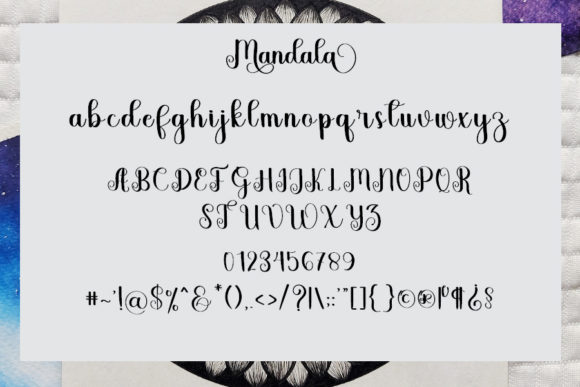 Mandala Font Poster 7