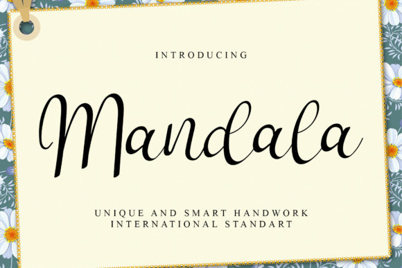 Mandala Font Poster 1