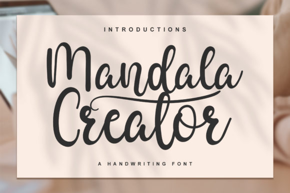Mandala Creator Font Poster 1