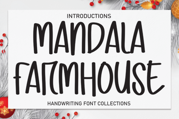 Mandala Farmhouse Font Poster 1