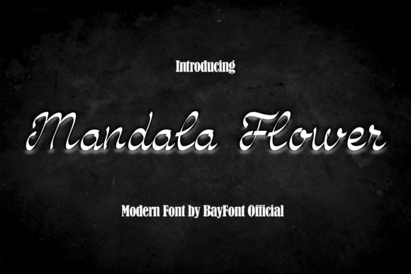 Mandala Flower Font Poster 1