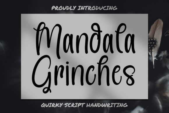Mandala Grinches Font Poster 1