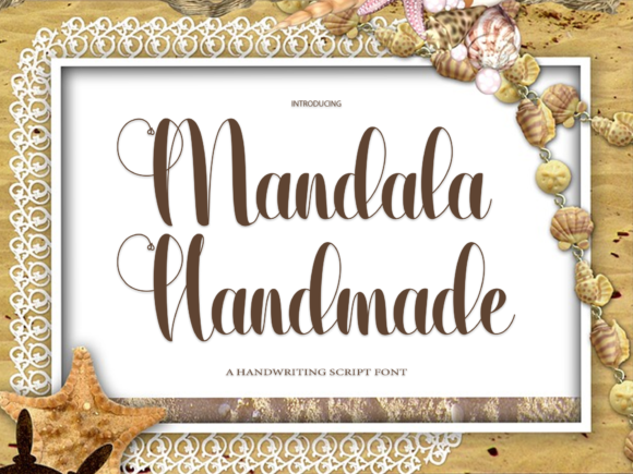 Mandala Handmade Font Poster 1