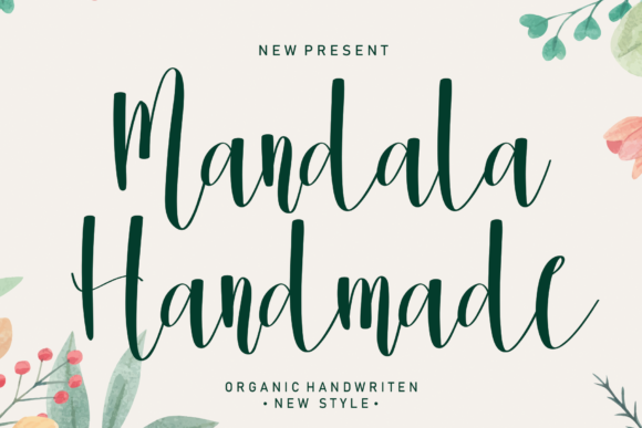 Mandala Handmade Font Poster 1