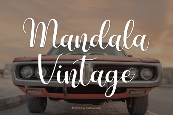 Mandala Vintage Font Poster 1