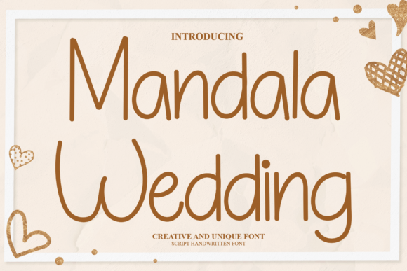 Mandala Wedding Font