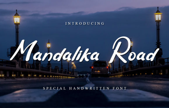 Mandalika Road Font Poster 1