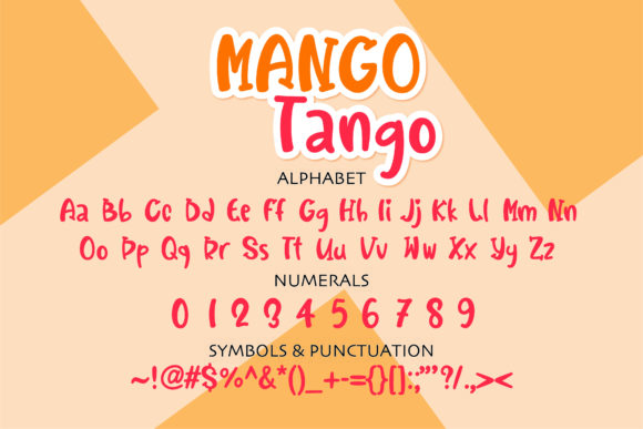 Mango Tango Font Poster 2