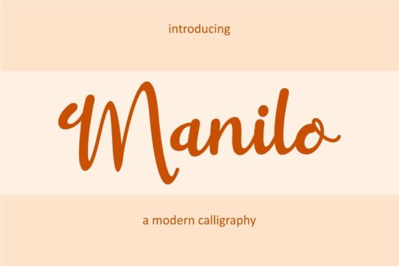 Manilo Font Poster 1