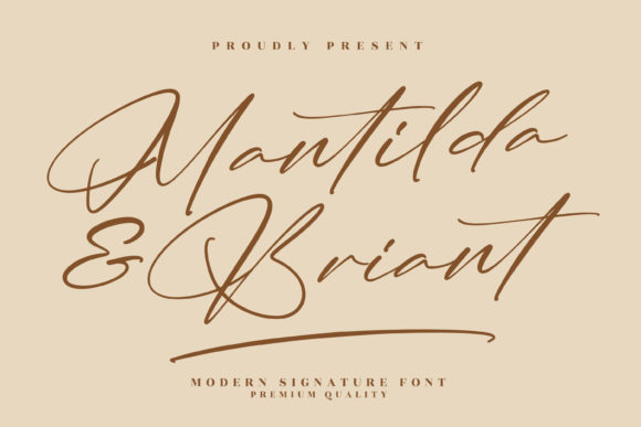 Mantilda & Briant Font Poster 1